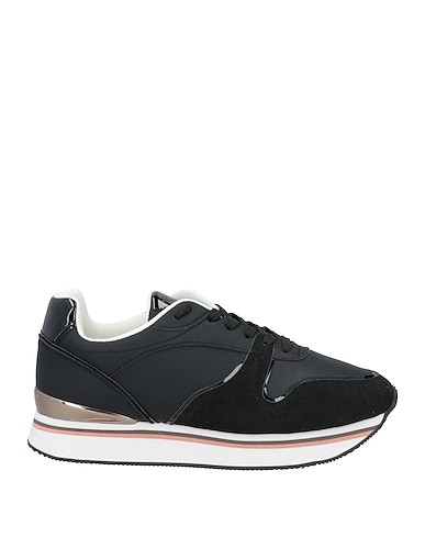 EMPORIO ARMANI Sneakers Nero Pelle, Fibre tessili