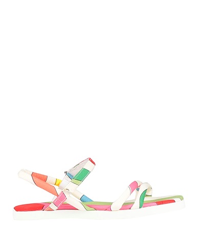 PUCCI Sandalia Hueso Fibras textiles