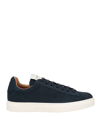 EMPORIO ARMANI Sneakers Midnight blue 100% Cow leather