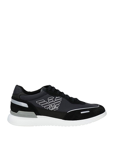 EMPORIO ARMANI Sneakers Schwarz 100% Polyamid, Rindsleder