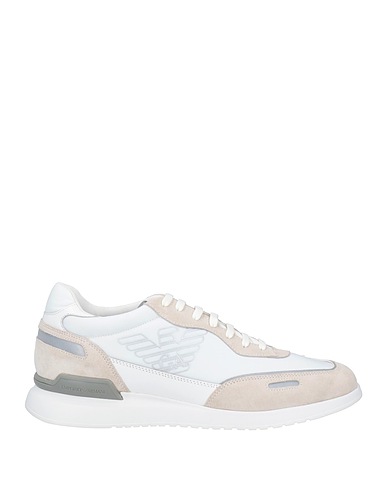 EMPORIO ARMANI Sneakers Beige 100% Polyamide, Cow leather