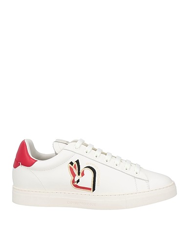 EMPORIO ARMANI Sneakers Off white 100% Cow leather