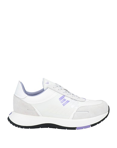 EMPORIO ARMANI Sneakers Off white Ίνες υφασμάτων, Δέρμα