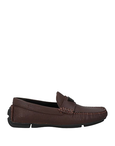 EMPORIO ARMANI Loafers Dark brown Leather