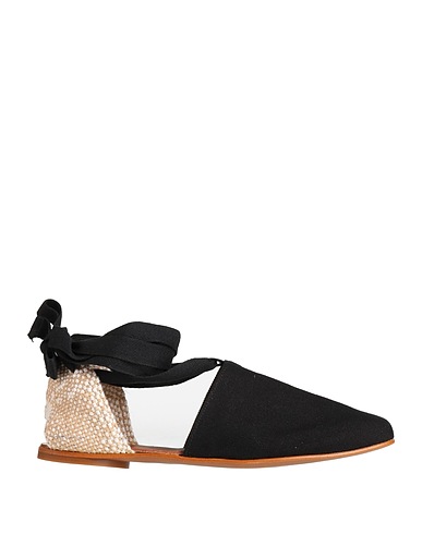 CASTAÑER Ballet flats Black Textile fibers