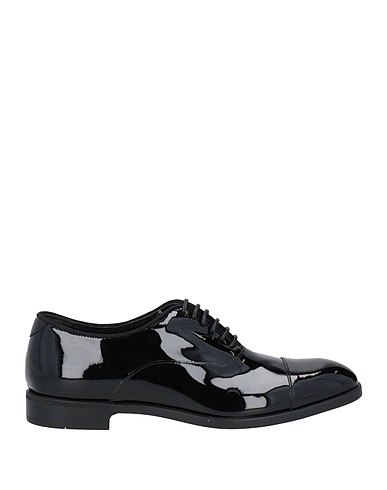 EMPORIO ARMANI Laced shoes Black Leather