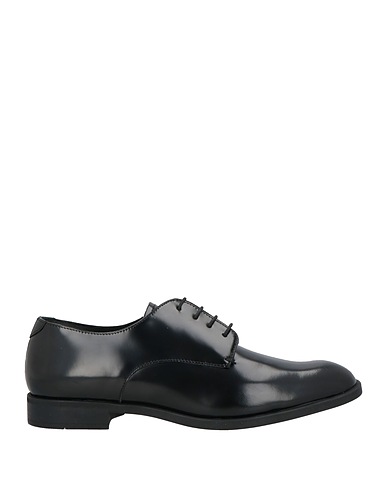 EMPORIO ARMANI Laced shoes Black Leather