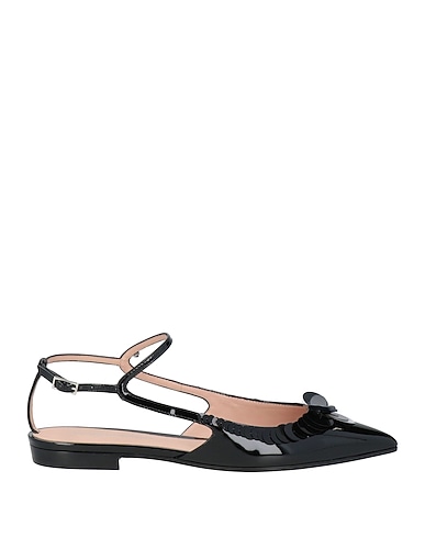 EMPORIO ARMANI Ballet flats Black Leather