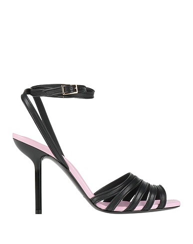 EMPORIO ARMANI Sandals Black Lambskin