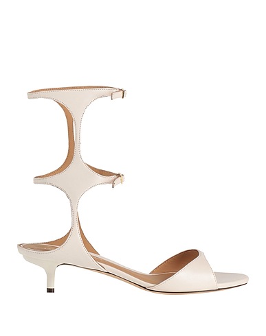 EMPORIO ARMANI Sandals Off white 100% Lambskin
