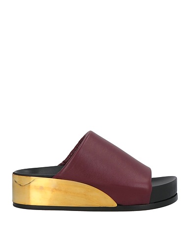 JIL SANDER Sandals Plum Leather
