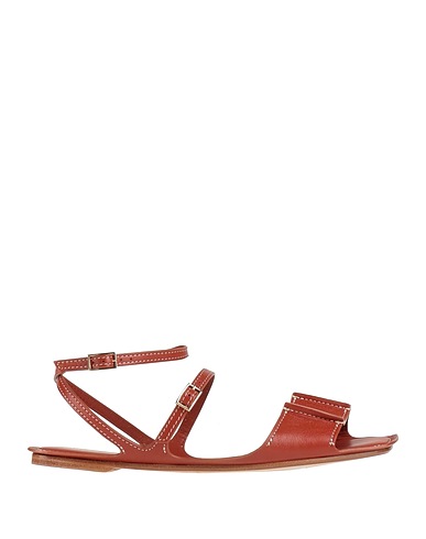 EMPORIO ARMANI Sandals Tan Leather