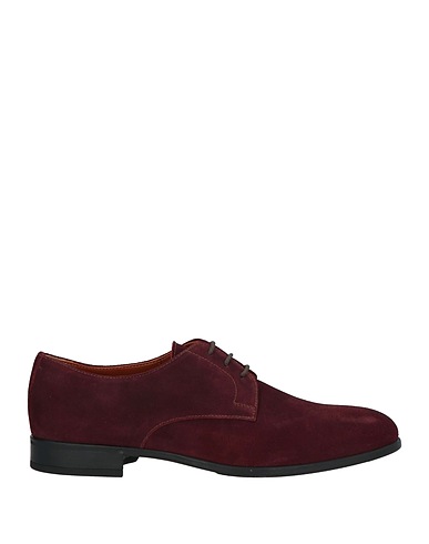 DOUCAL'S Laced shoes Burgundy Leather