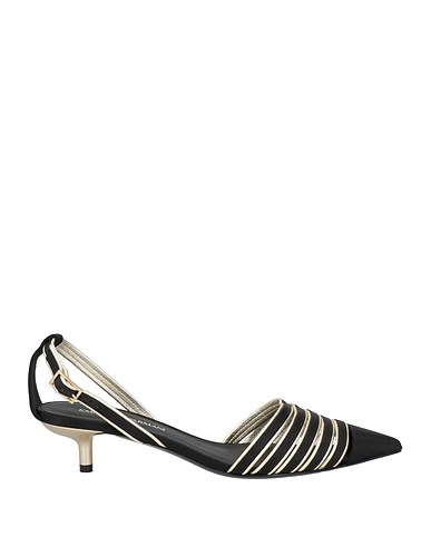 EMPORIO ARMANI Court Black Leather, Textile fibres