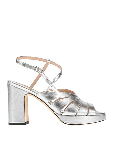 ERNESTO ESPOSITO Sandals Silver Leather