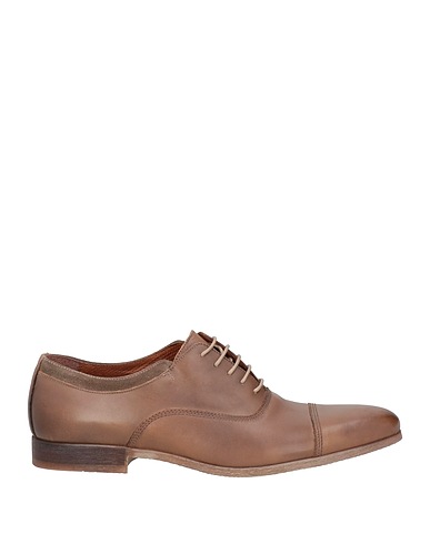 MFW COLLECTION Stringate Khaki Pelle