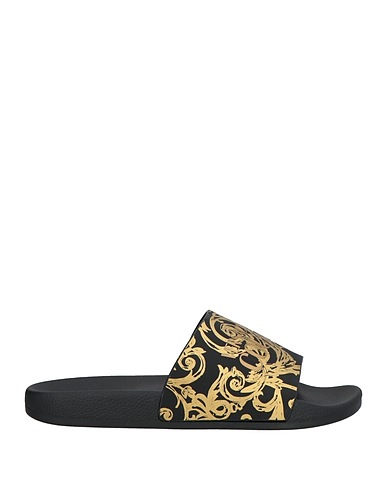 VERSACE JEANS COUTURE Sandals Black Rubber