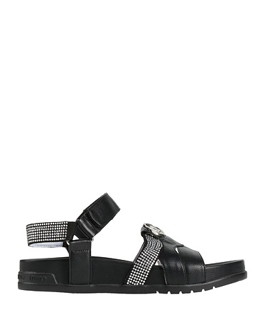 LIU •JO Sandals Black Textile fibres