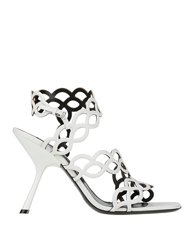 SERGIO ROSSI Sandals White Leather