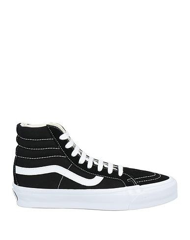 VANS Sneakers Black Leather, Textile fibres