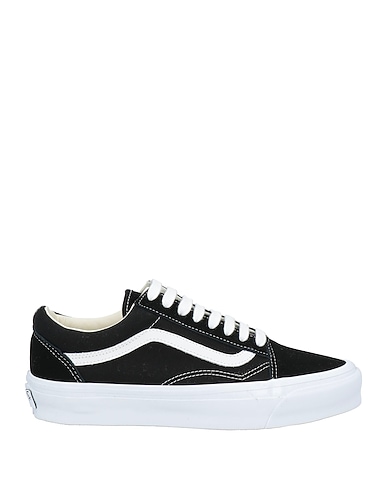 VANS Sneakers Black Leather, Textile fibers