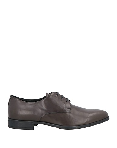 DOUCAL'S Laced shoes Charcoal Leather