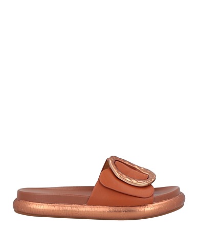 NOA HARMON Sandals Bronze Textile fibers