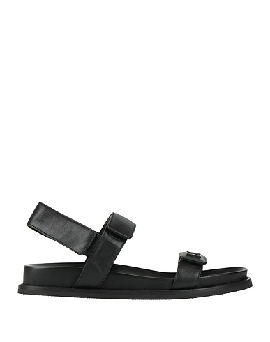 EMPORIO ARMANI Sandals Black Leather