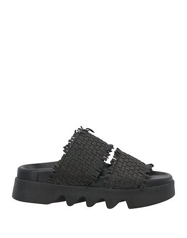 ARIA SHOES Sandals Black Textile fibres