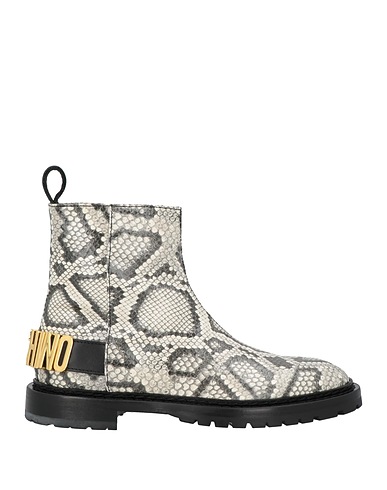 MOSCHINO Ankle boot Off white Leather