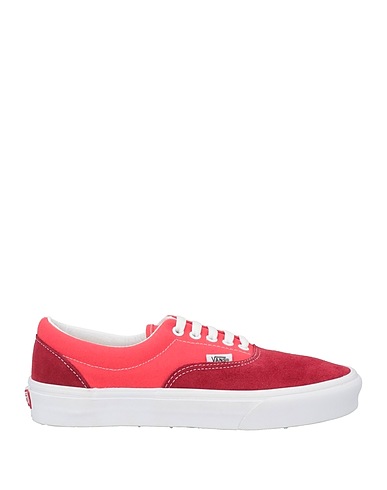 VANS Sneakers Brick red Leather, Textile fibres
