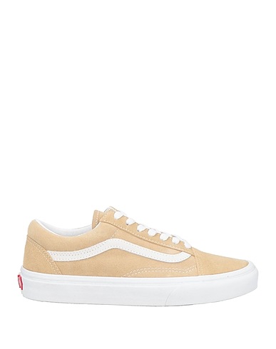 VANS Sneakers Beige Leather, Textile fibers