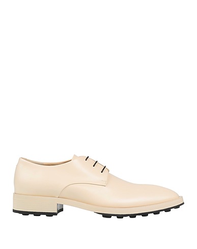JIL SANDER Laced shoes Cream Leather