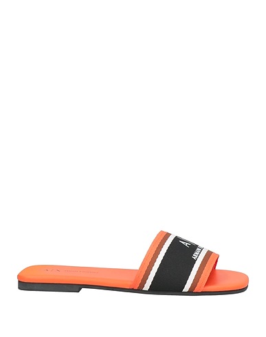 ARMANI EXCHANGE Sandals Orange Textile fibres