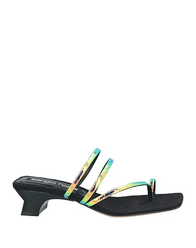 SERGIO ROSSI Flip flops Green Leather