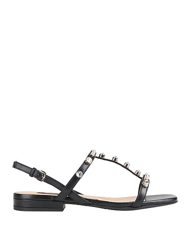 SERGIO ROSSI Sandals Black Leather