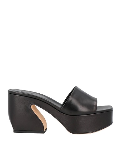 SI ROSSI by SERGIO ROSSI Sandals Black Leather