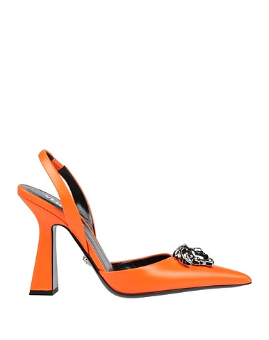 VERSACE Pump Orange Calfskin