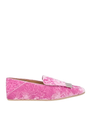 SERGIO ROSSI Loafers Pink Textile fibers