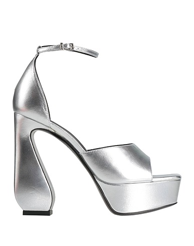 SI ROSSI by SERGIO ROSSI Sandals Silver Leather