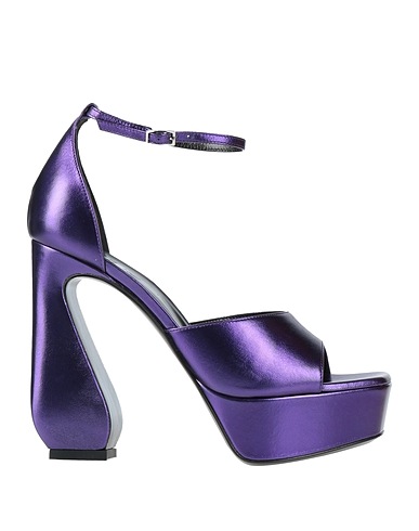 SI ROSSI by SERGIO ROSSI Sandals Purple Leather