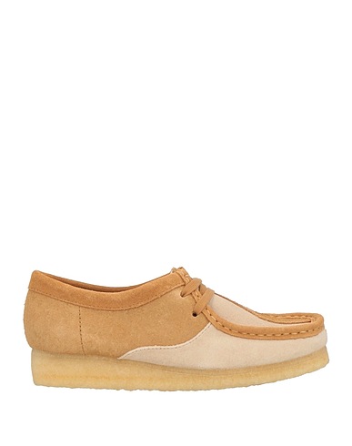CLARKS ORIGINALS Stringate Cammello Pelle