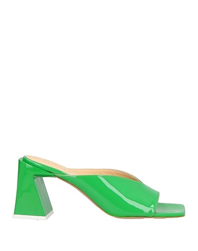 ALOHAS Sandals Green Leather