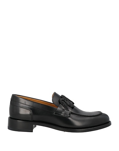 RENE' CAOVILLA Loafers Black Leather