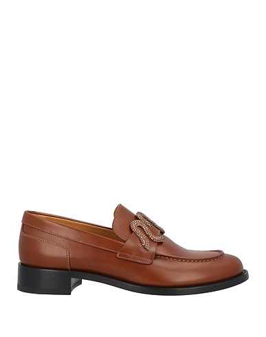 RENE' CAOVILLA Loafers Brown Leather