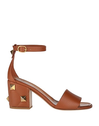 VALENTINO GARAVANI Sandals Brown Leather