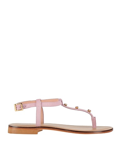 POLLINI Flip flops Pink Leather