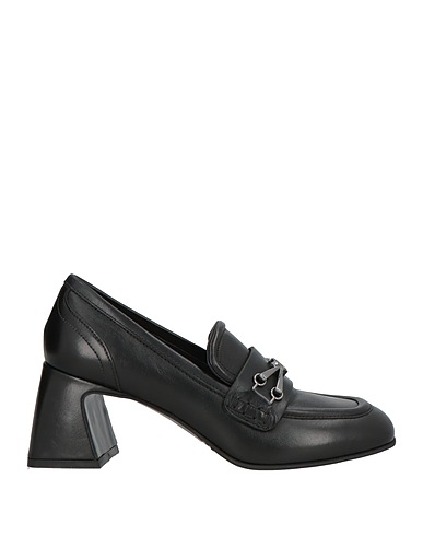 POLLINI Loafers Black Leather