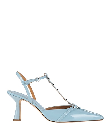 AEYDE Pump Sky blue Leather