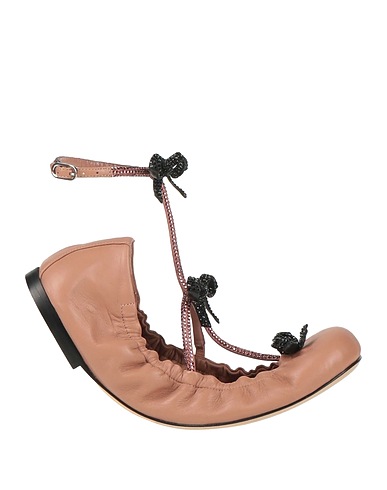 RENE' CAOVILLA Ballet flats Antique rose Lambskin